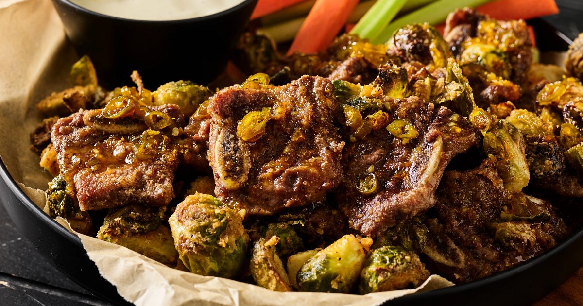 Flanken Short Ribs with Brussels Sprouts | Beef Loving Texans | Beef Loving Texans is your one-stop 